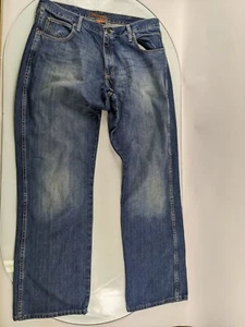 Herren Vintage Wrangler Jeans Cowboy Schnitt 36x34 mittelblau - Bild 1 von 15