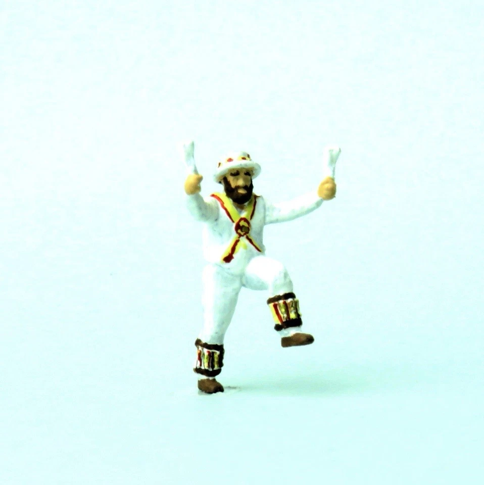 OSBORNS MODELS 3D OSBF078 OO Gauge 1/76 Morris Dancer Figur (UNBEMALT)