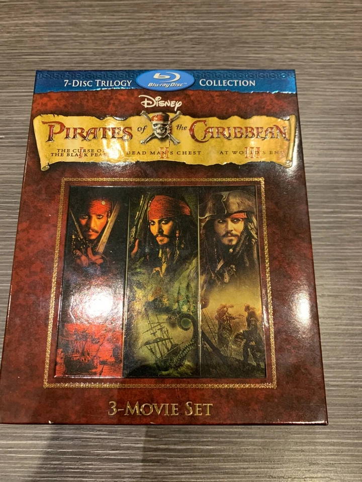 PIRATAS DEL CARIBE  7 BLU RAY  LANGUAGE ENGLISH, FRENCH, SPANISH - Imagen 1 de 2