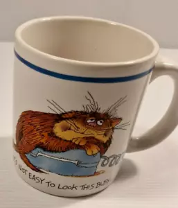 It's Not Easy To Look this Busy Cat Mug Coffee Tea Mug Cup 300ml 1988 Vintage - Bild 1 von 6