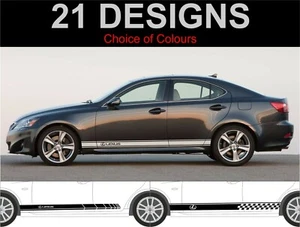 lexus is side stripes decals stickers graphics all years lexus stripes - Picture 1 of 1