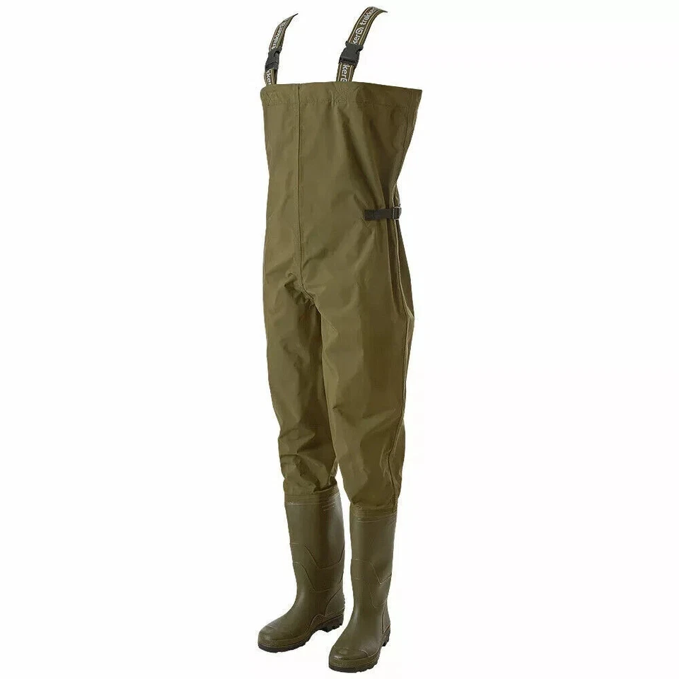 Trakker N2 Chest Waders Waterproof Nylon PVC Fishing Wader *All Sizes*