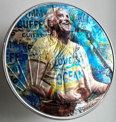 Jimmy Buffett - Limited Edition American Silver Eagle 1oz Silver Dollar Coin - Image 1 of 4