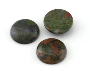 Unakit Rund Cabochon 20 mm Edelstein ohne Loch Cab83-10 - Bild 1 von 2