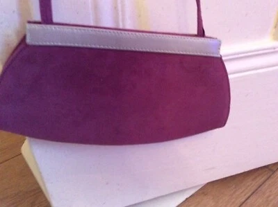 Jacques Very Purple & Silver Mole Skin Long BAg Away 12.9 - Image 1 of 3