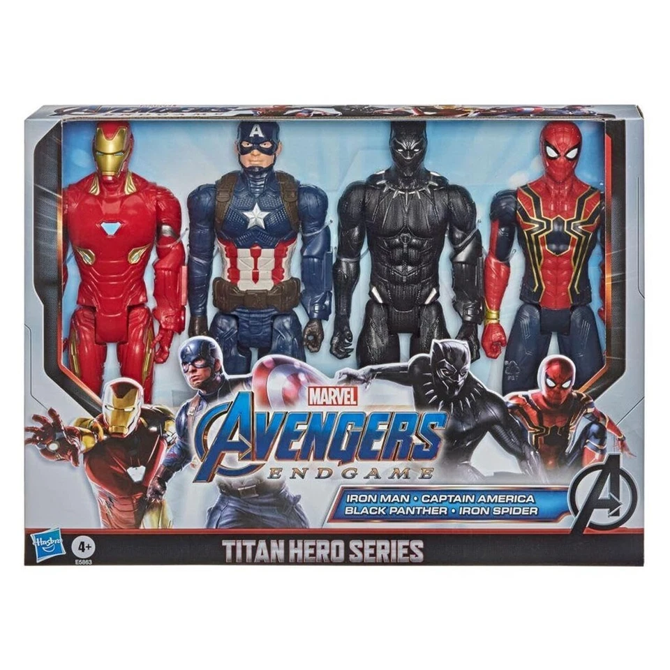 Marvel Avengers Endgame TITAN Hero Series Action Figure 4 Pack.