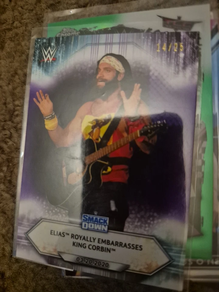 2021 Topps WWE SmackDown #'d 14/25 Elias #39 - Image 1 of 1