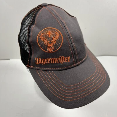 Gorra de béisbol JAGERMEISTER naranja logotipo de ciervo ajustable con cierre a presión envejecida Foto 1 de 4