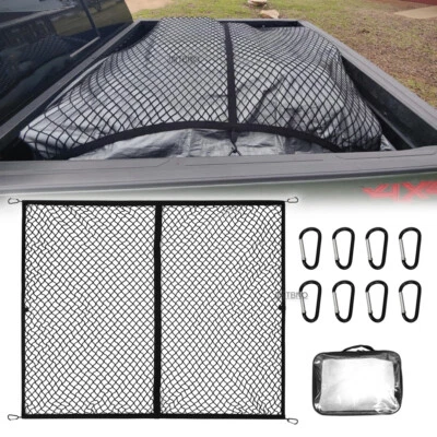 Rear Trunk Bed Envelope Style Organizer Cargo Net For Toyota Tacoma 2005-2023 Foto 1 de 4