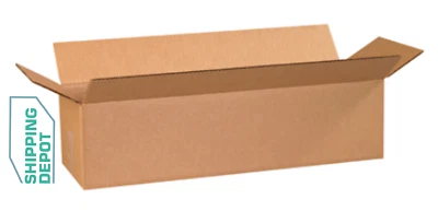 25 ~ 24x8x6" Corrugated Kraft Cardboard Cartons Shipping Packing Box Boxes - Image 1 of 3
