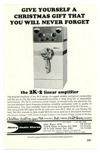 Anuncio de revista de radioaficionado QST para Navidad... el amplificador lineal 2K-2. de HENRY (12/67) - Imagen 1 de 1