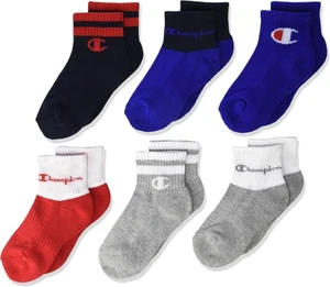 Champion Kids Quarter Socks - 6 Pack - Picture 1 of 36