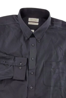 Roundtree Yorke Advance Gold Label Dress Shirt No Iron Tall 18.5 38-39 Black - Image 1 of 4