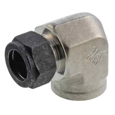 1/4 Tube x 1/8 FNPT 316ss Female Elbow Parker CPI 4-2 DBZ-SS - Image 1 of 2