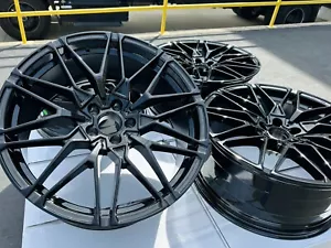 4 NEW 20" Rims Fits: BMW X5 Wheels 2019 2020 2021 2022 2023 2024 2025 20x9 BLACK - Picture 1 of 6