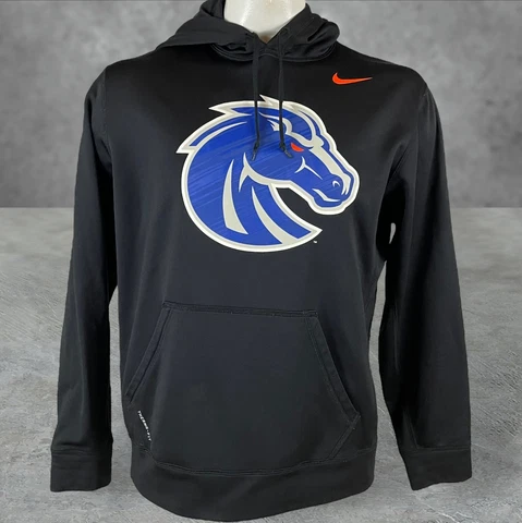 Nike Therma-Fit Boise State Broncos Black Hoodie Sweatshirt Men's Size Large ws Cover