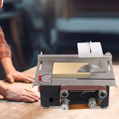 Máquina herramienta de corte de carpintería mini sierra de mesa eléctrica banco hoja circular EE. UU. Foto 1 de 4