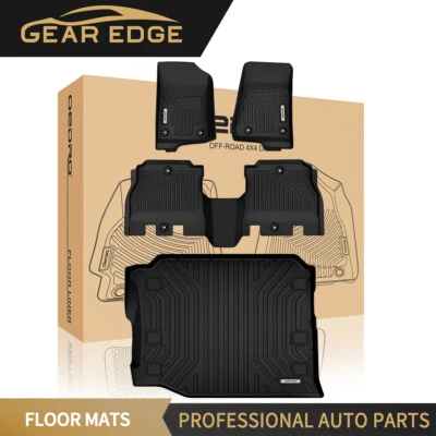 TPE Floor Mats & Cargo Liners for 2018-2025 Jeep Wrangler JL Unlimited 4-Door - Image 1 of 4