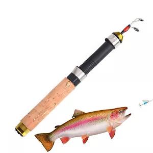 Mini Telescopic Ice Fishing Rod Carbon Fiber River Shrimp Carp Fishing Pole Rod - Picture 1 of 11