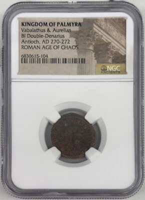 KINGDOM OF PALMYRA Vabalathus & Aurelian BI Double-Denarius Antioch, AD 270-272 - Image 1 of 2