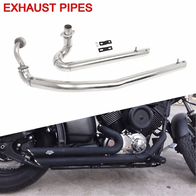 For Yamaha V Star XVS1100 Classic Dragstar Exhaust Pipe Muffler Silencers System Foto 1 de 4