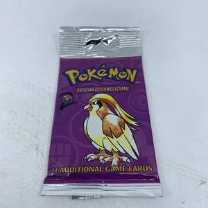 Pokemon WOTC Base 2 Foil Booster Pack Pidgeot ORIGINAL SEALED IN FOIL - Picture 1 of 15