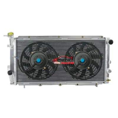 Radiador de aluminio + ventilador para Subaru Loyale L SERIES WAGON 1991-1994 1,8 L 4 cilindros MT Foto 1 de 4