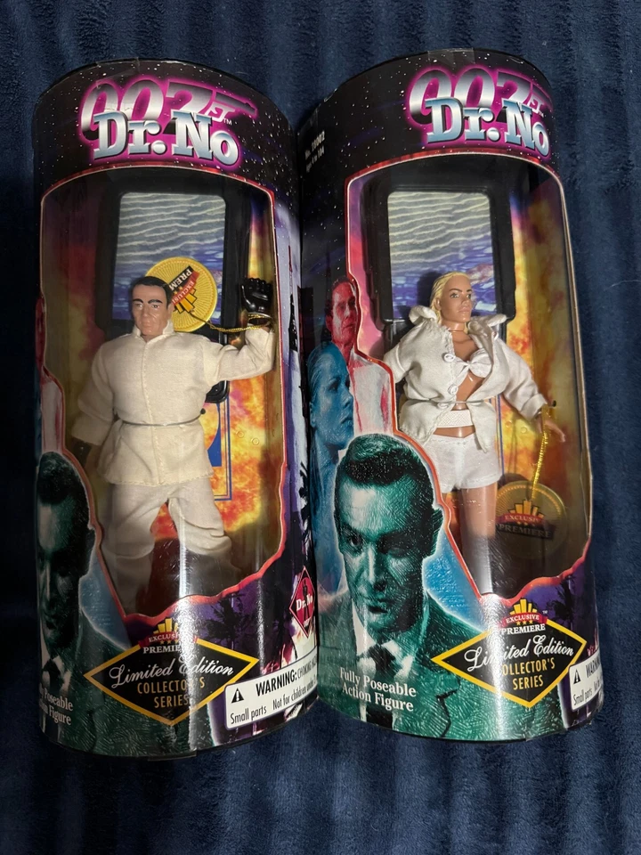 007 Sean Connery Dr. No James Bond Action Figure Fully Posable MINT 1997