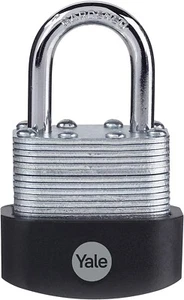 Yale Laminated Steel Padlock (40mm) for shed, gate, chain - Y125B/40/122/1 - Picture 1 of 5