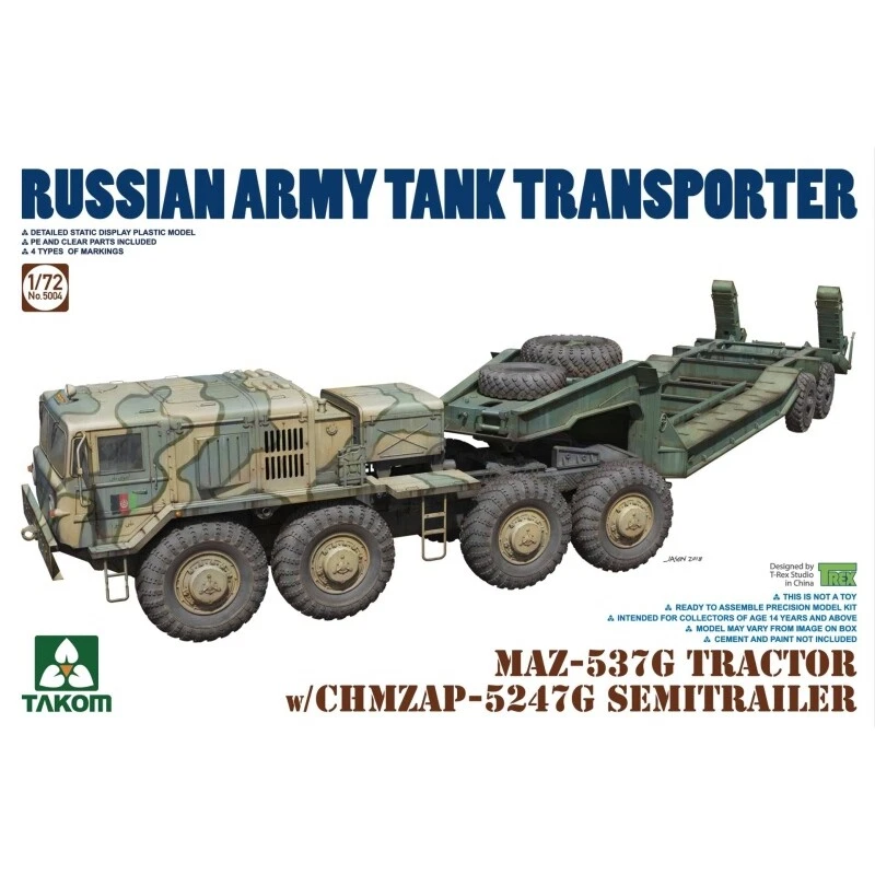 Takom 5004 - 1:72 Maz-537G Trattore Con Chmzap-5247G Semirimorchio - Nuovo - Immagine 1 di 1