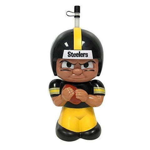 Party Animal NFL Pittsburgh Steelers Big Sip 3D Water Bottle, 16oz Cover