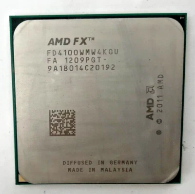 AMD FX-Series FX-4100 FD4100WMW4KGU - Quad Core - 3,60GHz - Sockel AM3+  #1214 - Bild 1 von 2