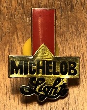 Vintage Michelob Light Beer Lapel Hat Pin Pinback ~ Anheuser Busch Missouri