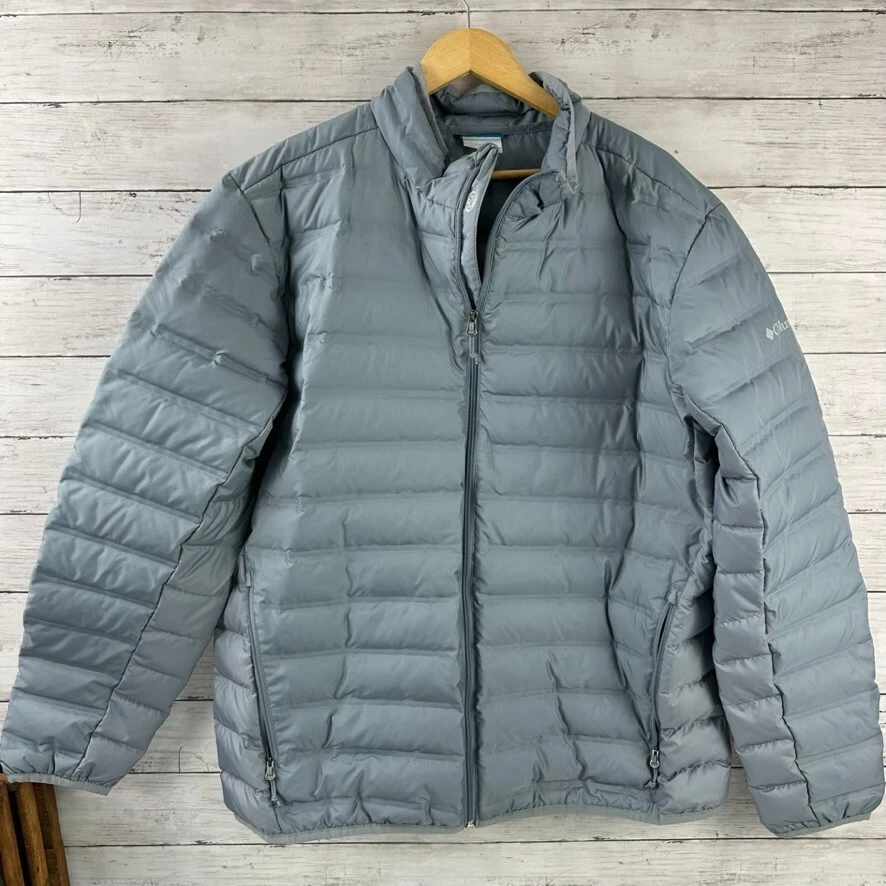 Columbia Men's Duck Down Puffer Jacket Gray 650 Fill Size XL  EUC - Image 1 of 4