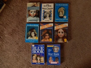 Blue Book Of Dolls And Values Guides to Identification Lot Of 8 Books Jan Foulke - Picture 1 of 13