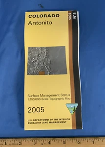 USGS BLM EDITION TOPOGRAPHIC MAP COLORADO - ANTONITO - Picture 1 of 4