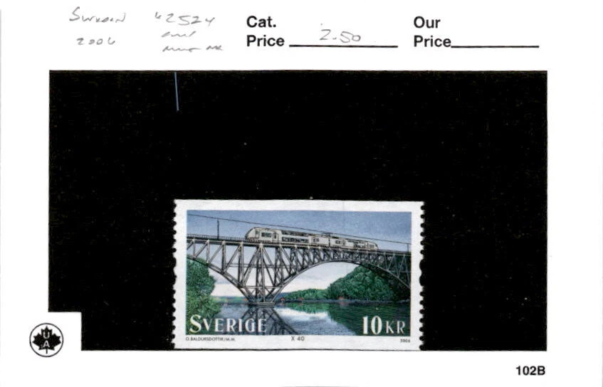 Sweden, Postage Stamp, #2524 Mint NH, 2006 Railroad Bridge (AB) - Image 1 of 1