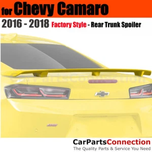 Painted Trunk Pedestal Spoiler For 16-18 Chevy Camaro WA636R QUICK SILVER MET - Picture 1 of 1