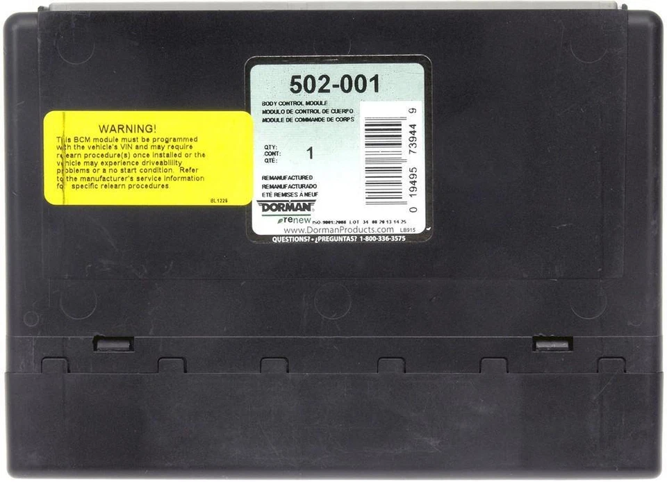 Dorman 502-001 Remanufactured Body Control Module - Image 1 of 1