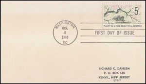 USA4 #1318 ADDR FIRST DAY CARD FDC   Beautification of America - Picture 1 of 1