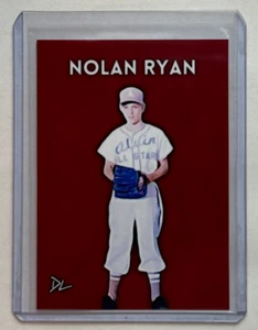 Nolan Ryan Limited Edition Artist Signed "Alvin All-Stars" Trading Card 4/10 - Picture 1 of 2