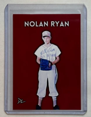 Nolan Ryan Limited Edition Artist Signed "Alvin All-Stars" Trading Card 4/10 - Image 1 of 2