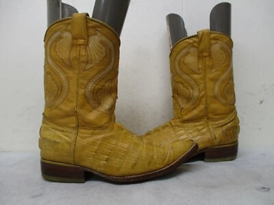 Botas de Vaquero Corral Alligator Cuero Repujado Punta Punta Juvenil Talla 20 México Foto 1 de 4