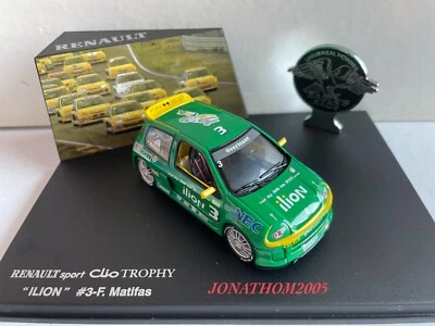 UNIVERSAL HOBBIES 1803 RENAULT SPORT CLIO TROPHY N°3 " ILION " MATIFAS au 1/43 ° - Photo 1/4