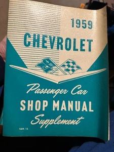 Cool Read 1959 Chevrolet Sop Manual - Picture 1 of 1