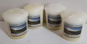 4 Yankee Candle Votives Mini One Wick Candles 1.75oz Early Sunrise - Picture 1 of 3