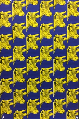 Andy Warhol - Cow Blue & Yellow, 1971 - 1996 - Offset Poster - image 1 of 4