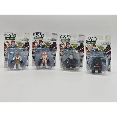Star Wars Jedi Force Playskool Heroes Figuras Anakin Cody Obi-Wan Darth Vader Foto 1 de 4