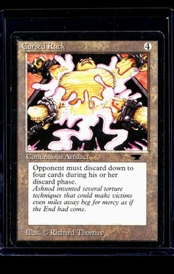 1993 MTG Magic The Gathering ATQ Antiquities Vintage Cursed Rack MP - Image 1 of 2