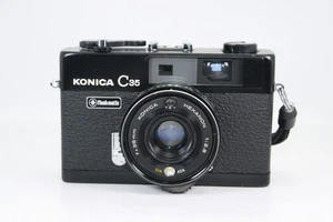 KONICA C35 FM (Negro) [CASI COMO NUEVO] ENVÍO GRATUITO desde Japón#373 - Imagen 1 de 10